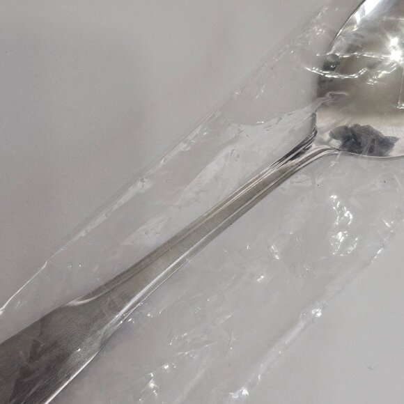 Minute Man Colonial Boston Satin Sugar Spoon 6" stainless flatware tip up new in - Picture 4 of 9